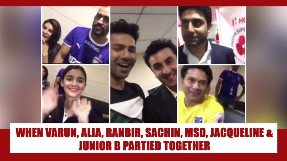 RARE VIDEO: When MS Dhoni, Jacqueline Fernandez, Abhishek Bachchan, Varun Dhawan & Ranbir Kapoor celebrated a special REUNION