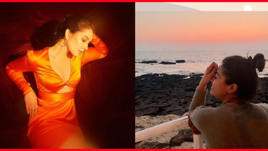 Rashmika Mandanna VS Rashi Khanna: Who Looks Hottest In Sunset Hued Dresses? 2