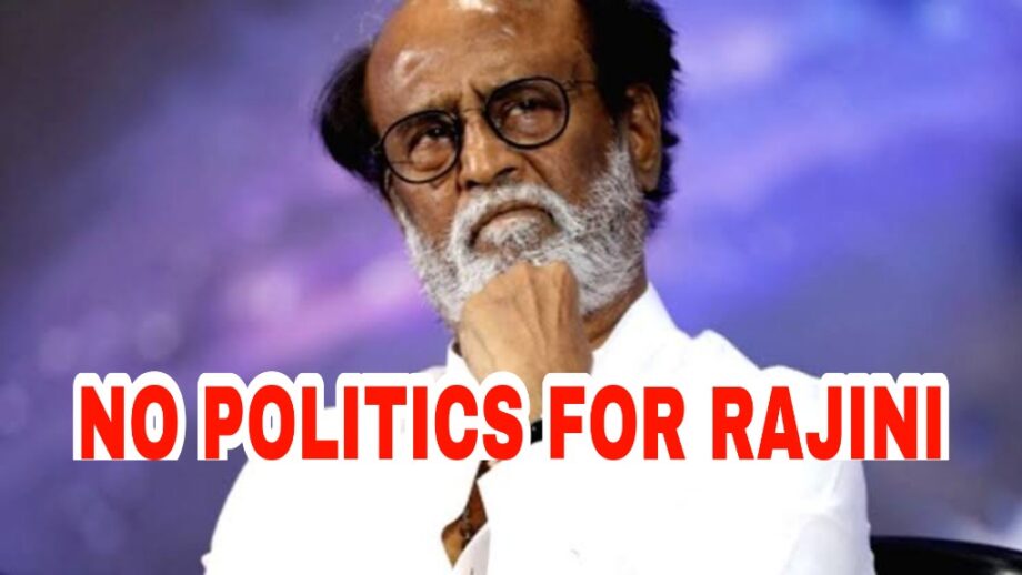 Sad News: Rajinikanth bids adieu to politics before launching party, fans disappointed