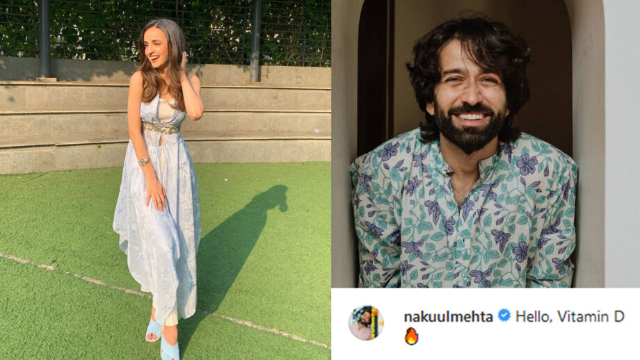 Sanaya Irani shares her 'sunshine' moment, Nakuul Mehta comments 'Vitamin D'
