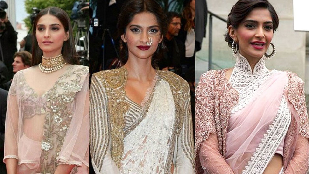 Style Your Jacket Over Saree With Sonam Kapoor: Have A Look At The Pic |  IWMBuzz
