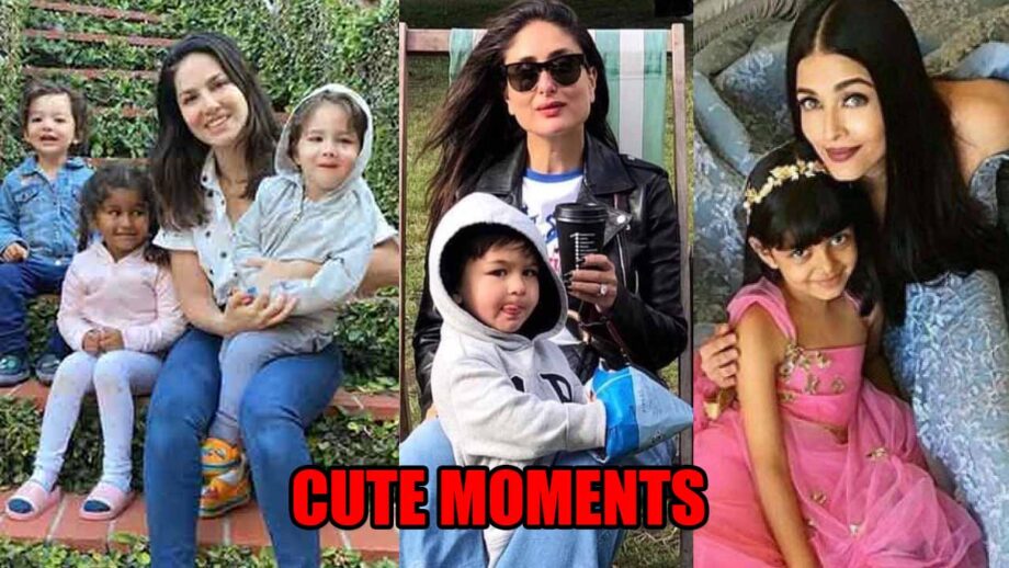 Sunny Leone, Kareena Kapoor, Aishwarya Rai: Cute moments with kids caught on camera