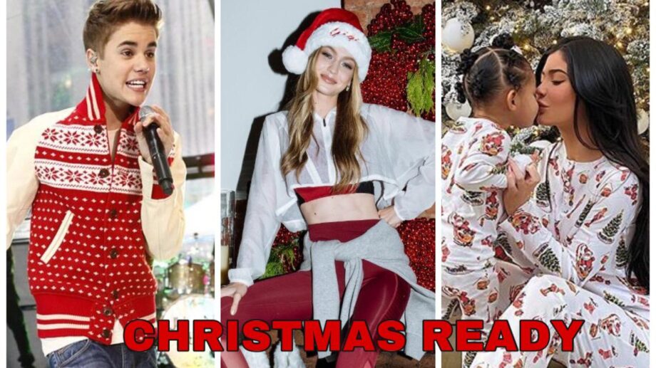 Take A Look At Justin Bieber, Gigi Hadid & Kylie Jenner As They Prepare For Christmas