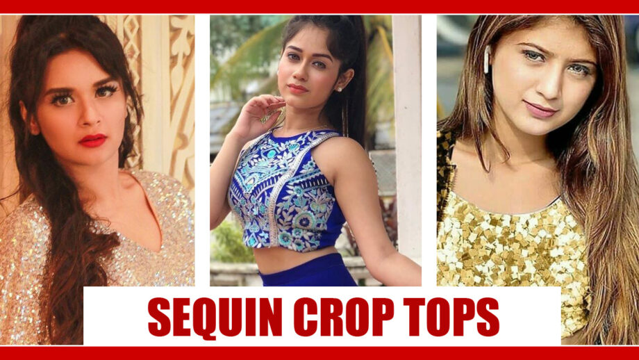 Takes Cues from Hot Avneet Kaur, Jannat Zubair And Arishfa Khan On How To Style Sequin Crop Tops To Perfection 3