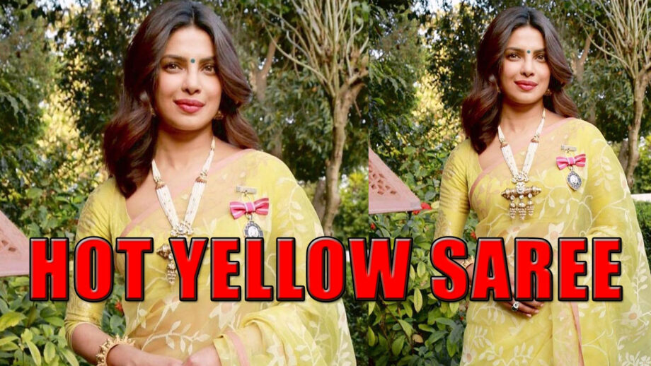 Throwback: Have A Look At Priyanka Chopra's Hottest Yellow Saree Look As She Gets Ready For Padma Shri