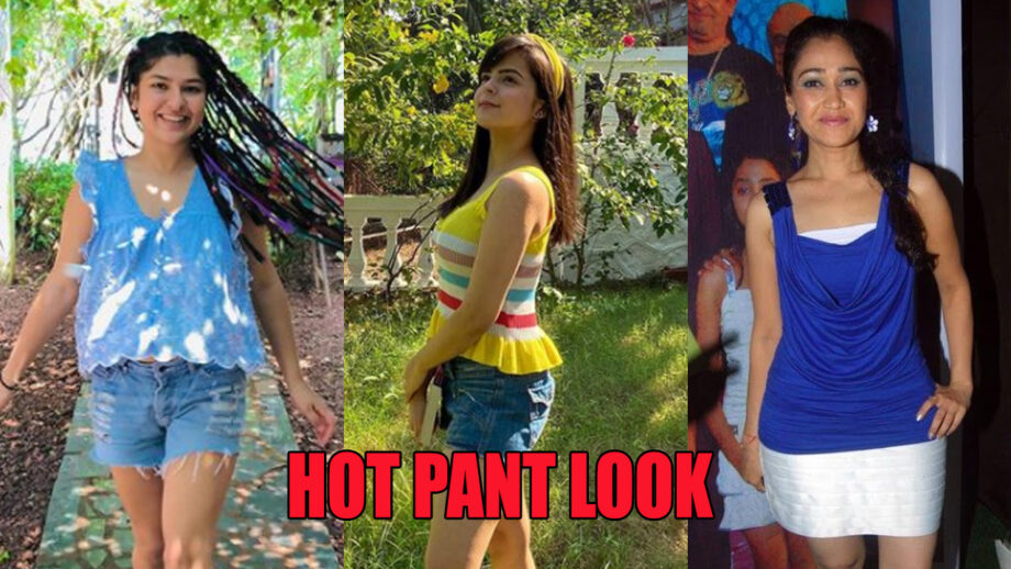 TMKOC fame Nidhi Bhanushali, Palak Sindhwani and Disha Vakani’s rare unseen bold pictures in hot pants