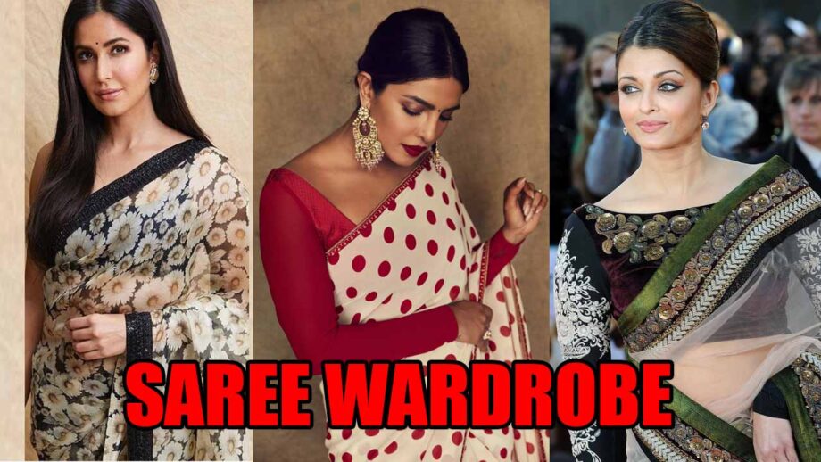 Upgrade Your Saree Wardrobe With Katrina Kaif, Priyanka Chopra and Aishwarya Rai