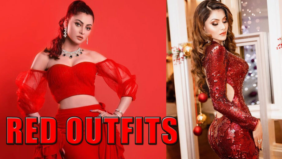 Urvashi Rautela Once Again Sizzles The Red Outfit: Her Red Pictures Are Treat To Watch