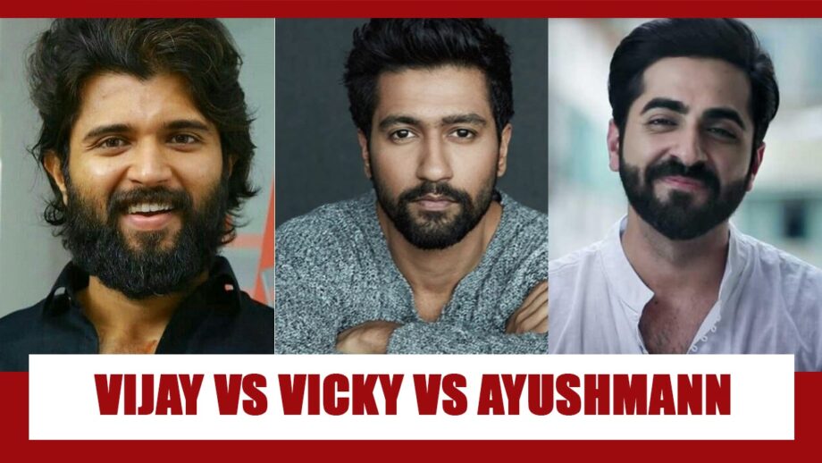 Vijay Deverakonda Vs Vicky Kaushal Vs Ayushmann Khurrana: THE HOTTEST MALE SUPERSTAR With Beard? Vote Now