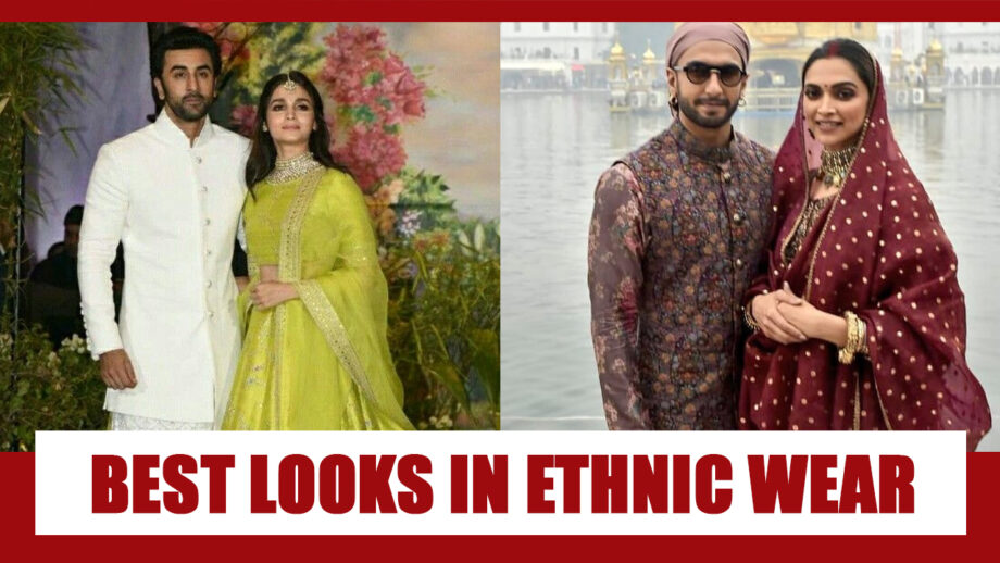 Alia Bhatt-Ranbir Kapoor Vs Deepika Padukone-Ranveer Singh: Best Looks And Chemistry In Ethnic Wear 5