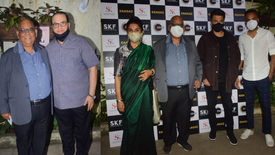 Anil Kapoor, Farhan Akhtar, Anupam Kher and other prominent personalities were spotted at the special screening of ZEE5’s Kaagaz last night