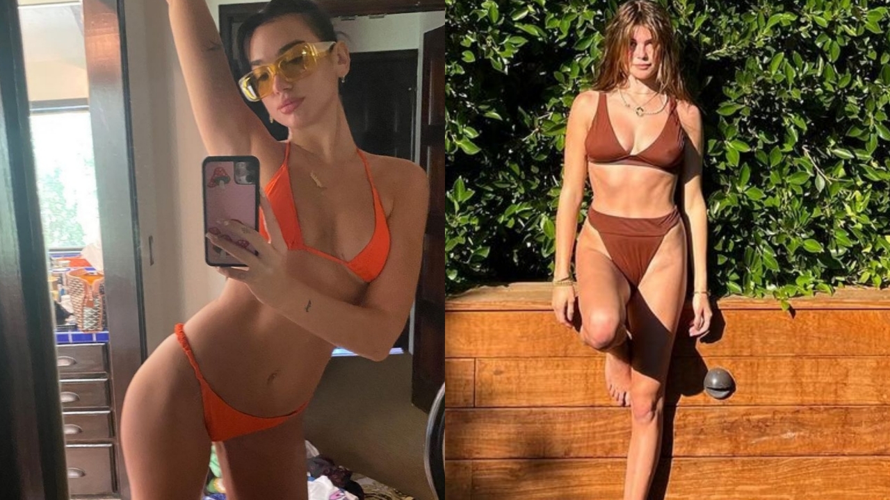Body Bikini Off Dua Shows Sexy Her Lipa Dua Lipa