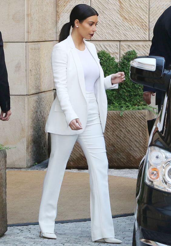 Have A Look At Kim Kardashian Hot Pantsuit Collection That will Make You Steal Them - 4