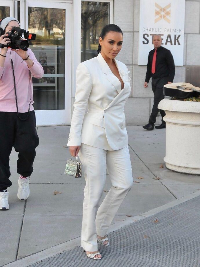Have A Look At Kim Kardashian Hot Pantsuit Collection That will Make You Steal Them - 0