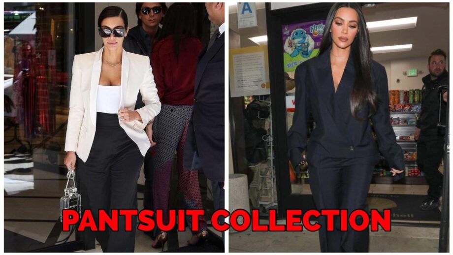 Have A Look At Kim Kardashian Hot Pantsuit Collection That will Make You Steal Them