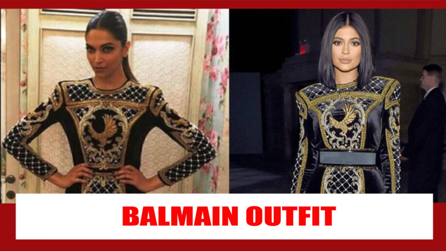 Have A Look When Deepika Padukone Copied Kylie Jenner Black Balmain Outfit: See Pics 4