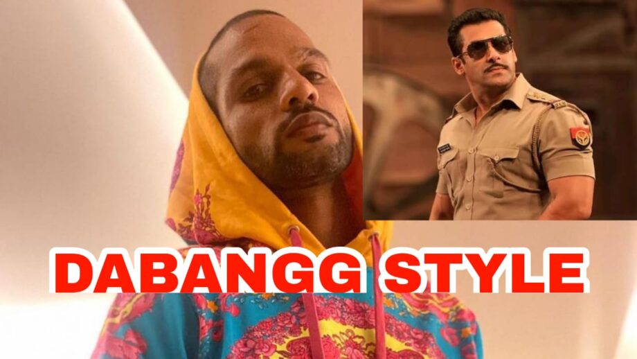 Hoodie Fashion: Shikhar Dhawan does a Salman Khan in 'Dabangg' style, fans go crazy