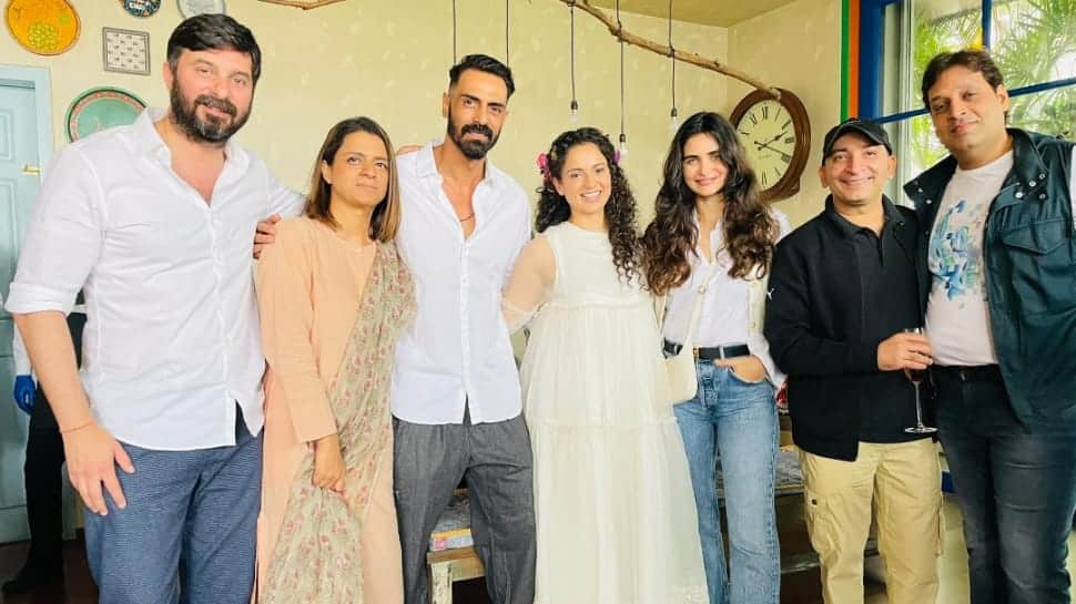 IN PHOTOS: Kangana Ranaut hosts private party for Arjun Rampal and Gabrielle Demetriades, fans love it