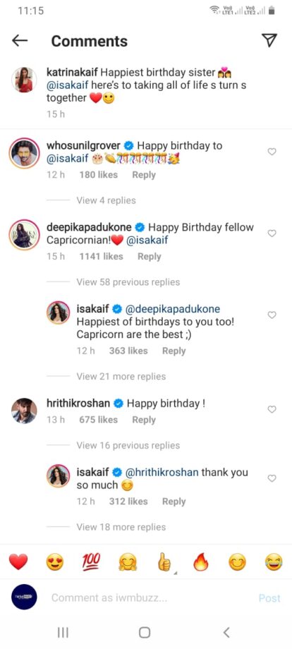 In Video: Katrina Kaif celebrates sister Isabella Kaif's birthday with swag, Deepika Padukone & Hrithik Roshan join the fun 1