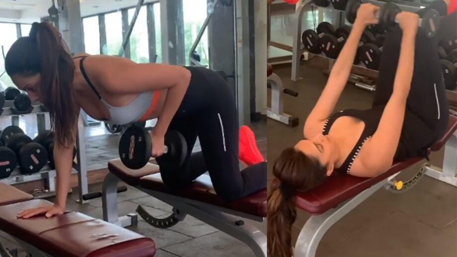 Inspirational Workout Video: Kiara Advani looks super-hot in black yoga pants and grey sports bra, fans go crazy