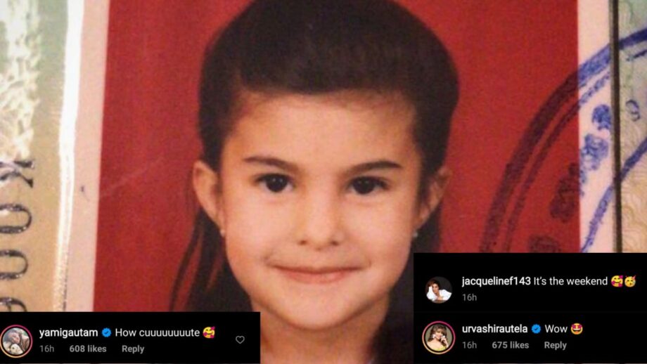 Jacqueline Fernandez shares rare adorable moment from her childhood, Urvashi Rautela and Yami Gautam fall in love with it