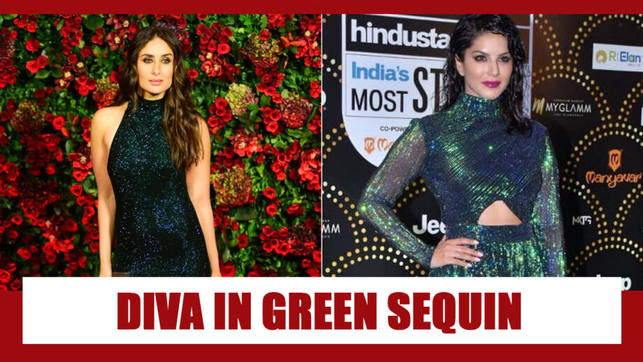 Kareena Kapoor Or Sunny Leone: Which Diva Donned The Sequin Green Gown To Perfection? 2