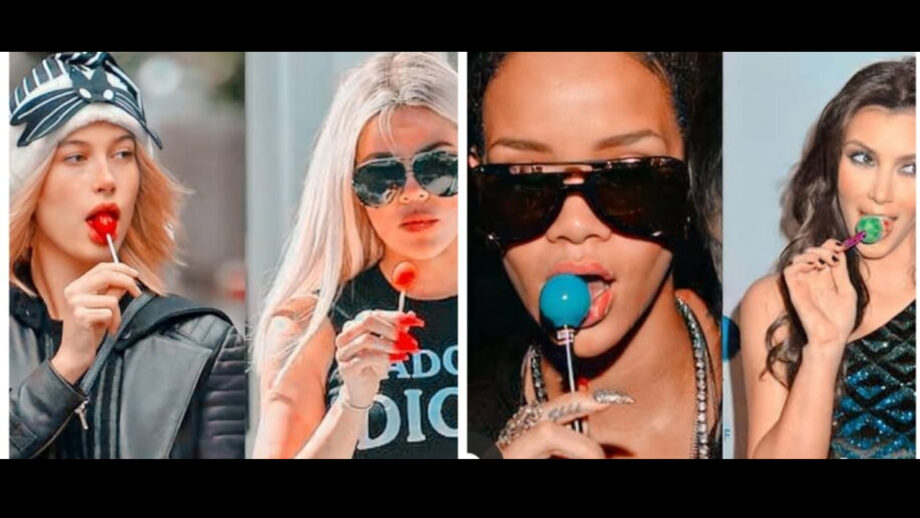 Khloe Kardashian, Hailey Bieber To Rihanna: Eating A Lollipop Is Still A Hot Trend Between These Hollywood Divas: Take A Look 304040