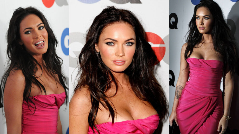 Megan Fox Looks Wild In Her Pink Off Shoulder Outfit