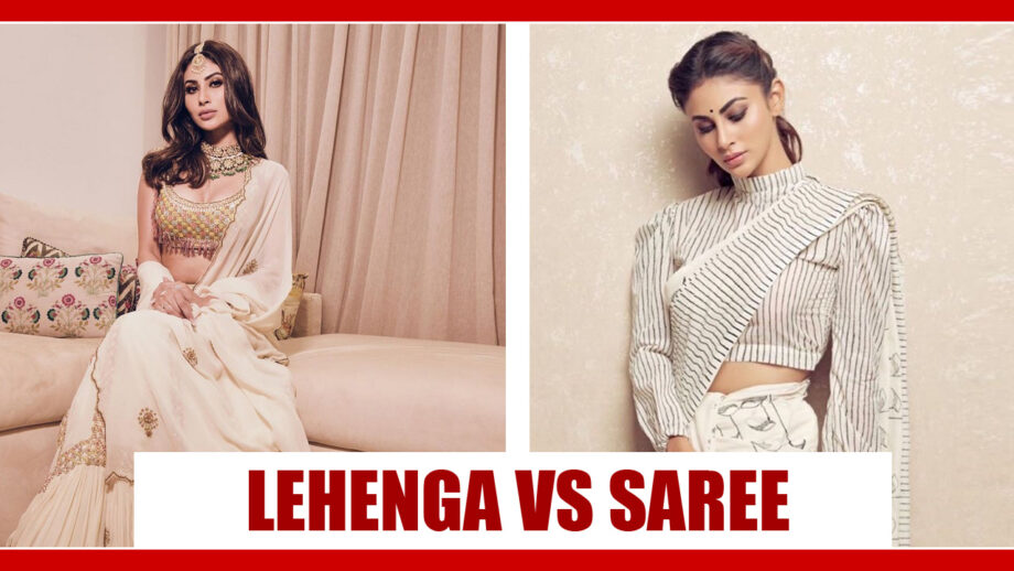 Mouni Roy In White Lehenga Or White Saree: In Which Attire Does The Diva Look Sexiest?