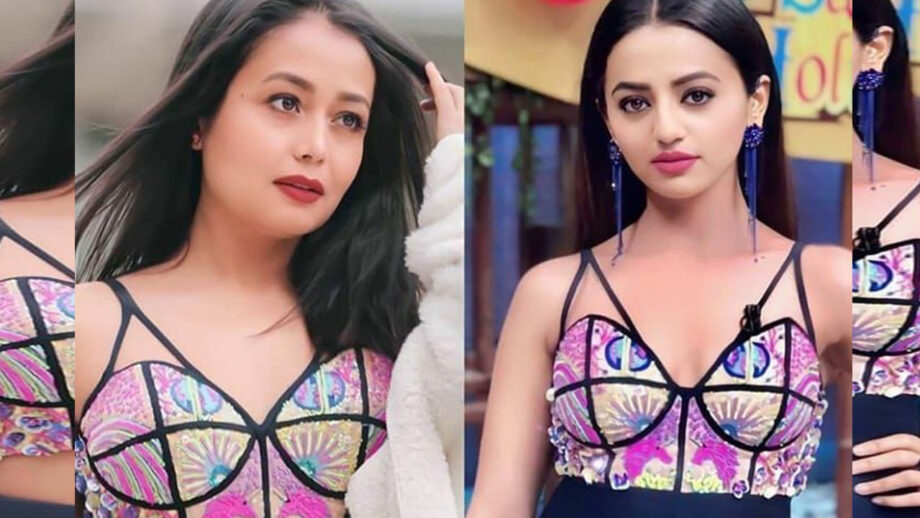 Neha Kakkar Or Helly Shah: Which Diva Wore This Multicoloured Bralettes Perfectly?