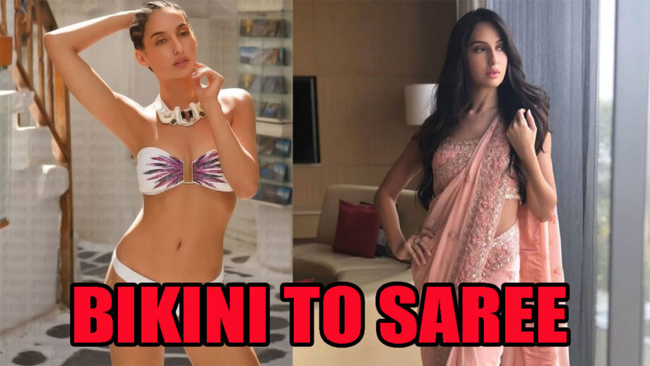 Nora Fatehi From Bikinis To Sarees: A Diva Full Of Hotness