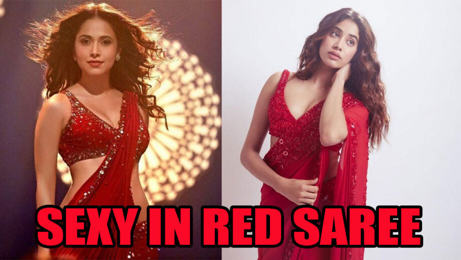 Nushrat Bharucha Or Janhvi Kapoor: Which Diva Hads The Sexiest Red Saree Look?