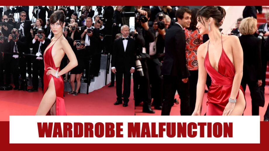 Oops: Have A Look At Cannes 2016 Bella Hadid Dreadful Wardrobe Malfunction 3