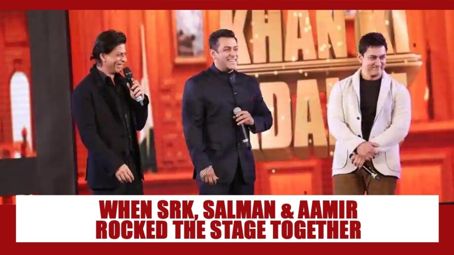 RARE Video: When Salman Khan, Aamir Khan and Shah Rukh Khan rocked the stage together