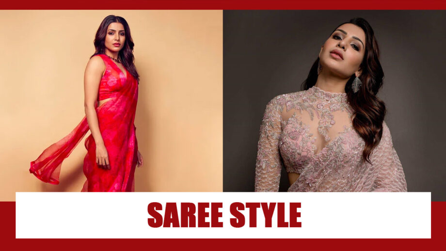 Samantha Akkineni’s Most Fashionable Saree Draping Styles That Are Fashion Goals For Ethnic Lover 4
