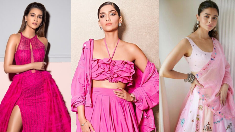Sonam Kapoor, Alia Bhatt To Kriti Sanon: Have A Look At Hot Divas As They Can Never Get Enough Of Pink