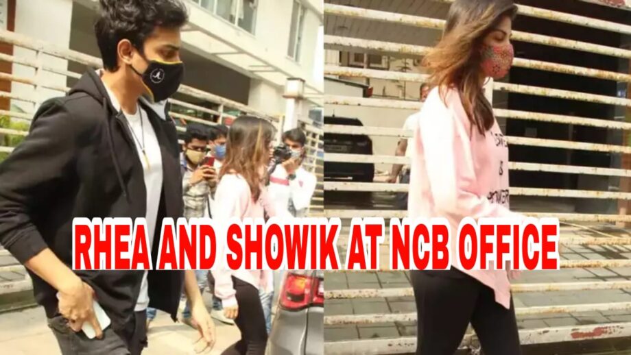 Sushant Singh Rajput death case: Rhea Chakraborty and brother Showik Chakraborty spotted at NCB office
