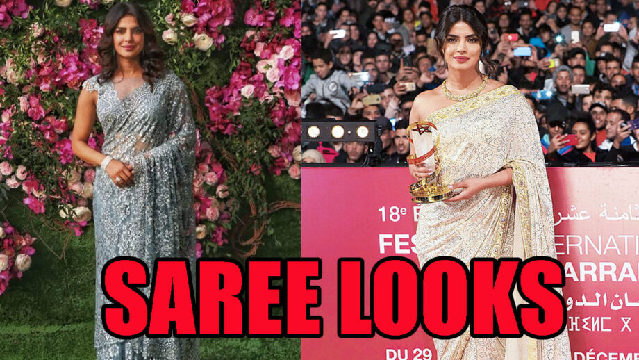 Take A Look A Priyanka Chopra's Hottest Saree Wardrobe Perfect For Any Function