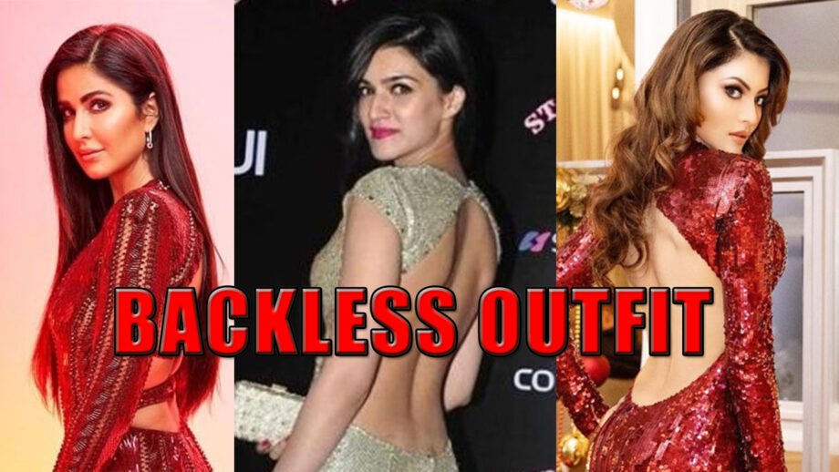 Urvashi Rautela, Kriti Sanon To Katrina Kaif: Have A Look At The Hottest Divas In Red Backless Outfits 4
