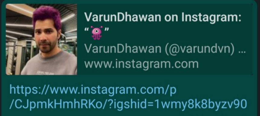 Varun Dhawan posts a picture of his 'purple' coloured hair, later deletes mysteriously 2