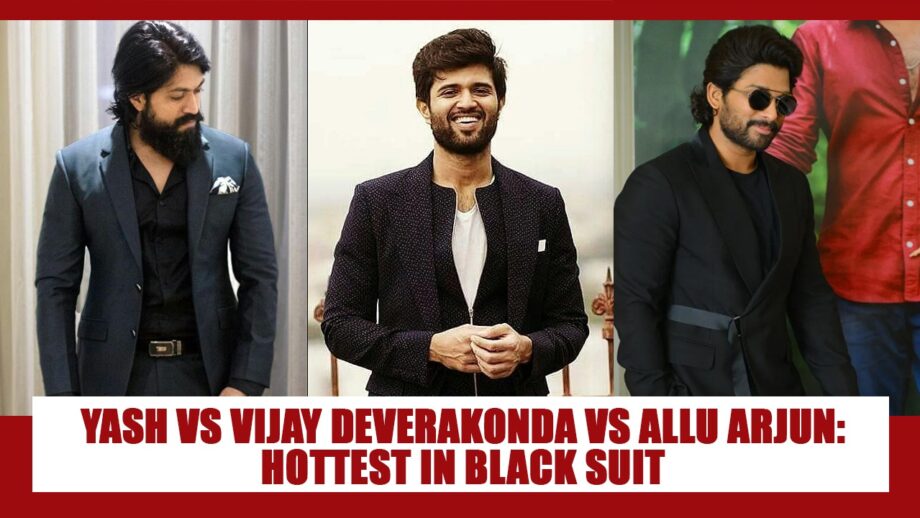 Yash Vs Vijay Deverakonda Vs Allu Arjun: Most Stylish South Hero In Black Dapper Suit Looks?
