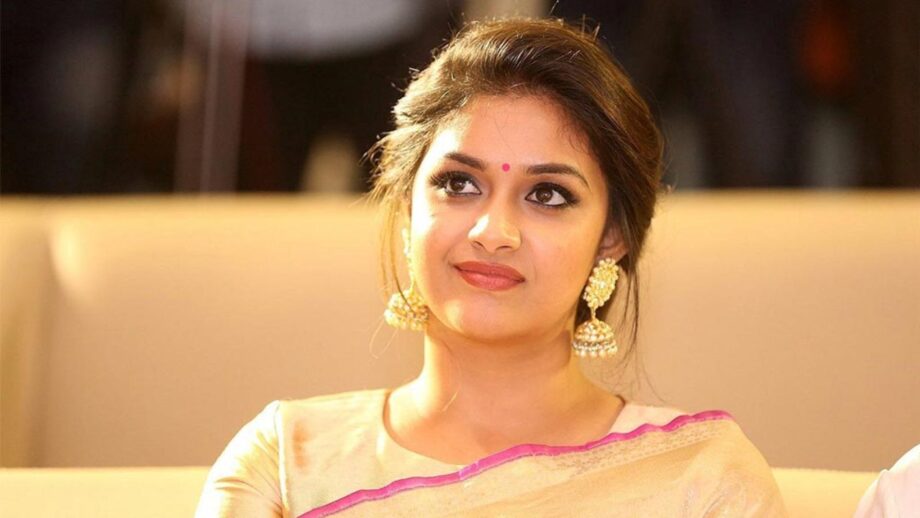These Statement Earrings Of Keerthy Suresh Is Your Perfect Accessory Inspiration - 2