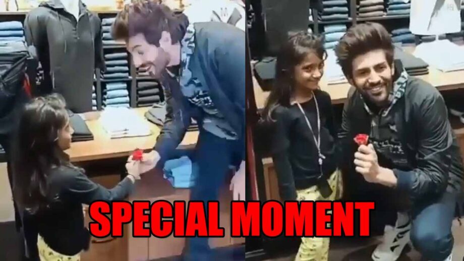 Rose Day: Kartik Aaryan gets rose from a special girl, he blushes