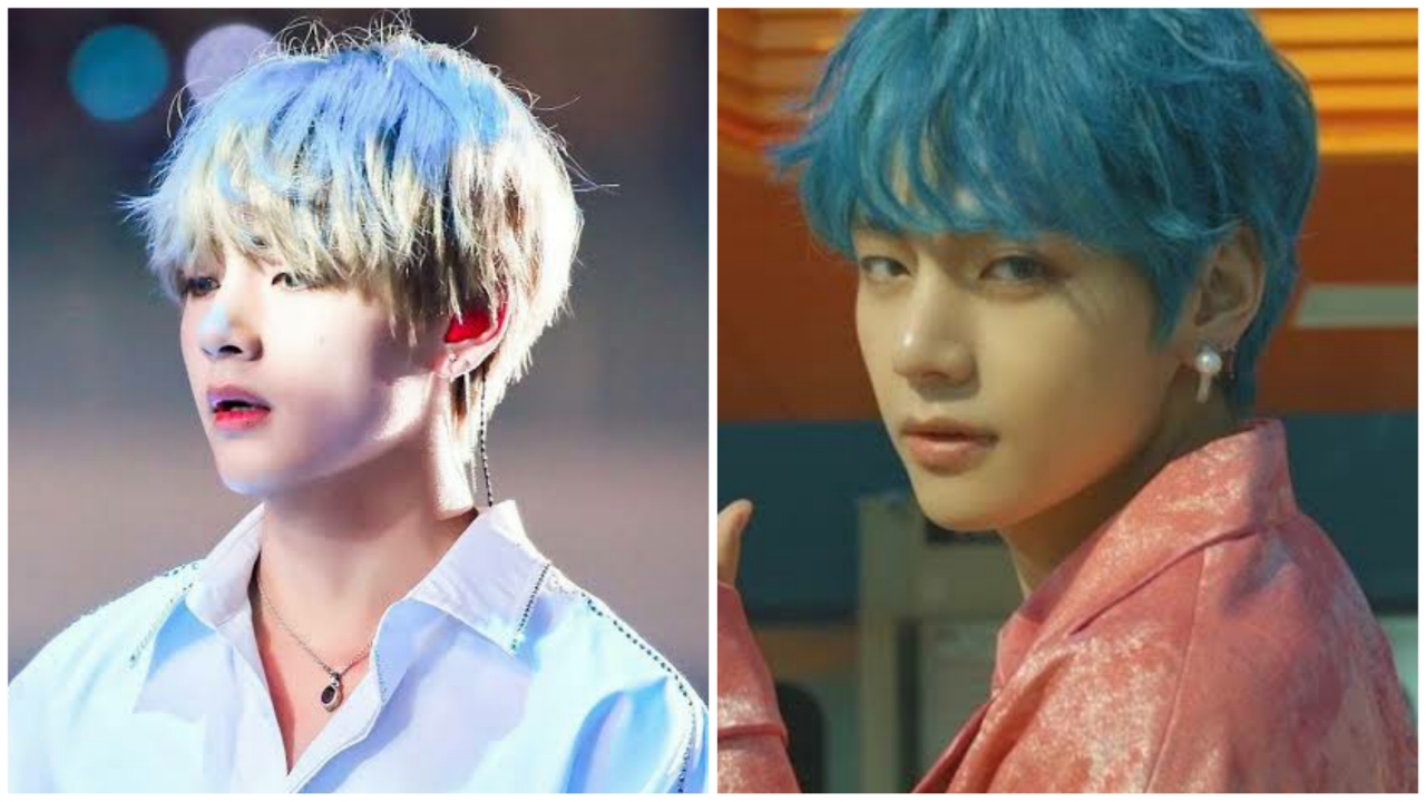Have A Look At BTS V Aka Kim Taehyung Make Statement With His Hair Colour  Choices | IWMBuzz