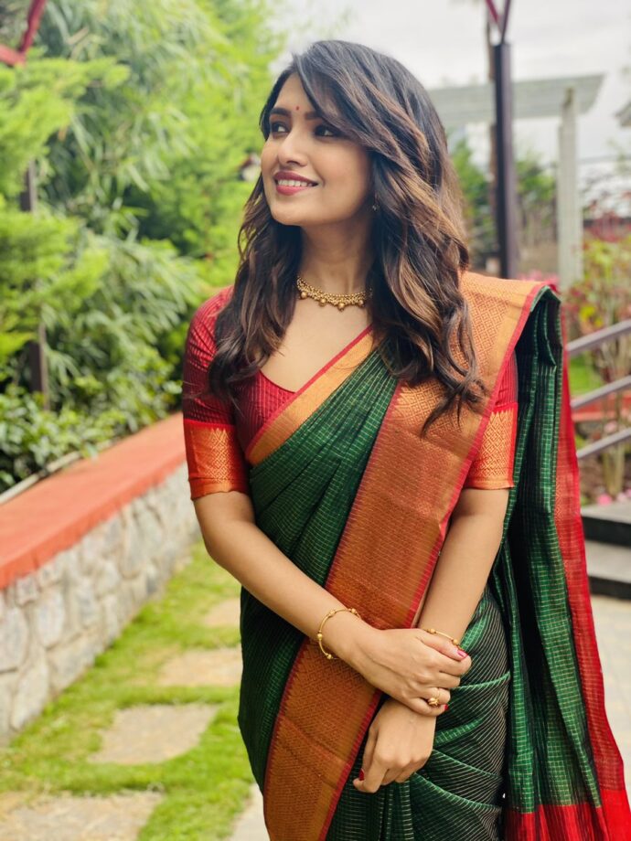 Beautiful Actress Vani Bhojan Looked Stunning In Saree, See Picture