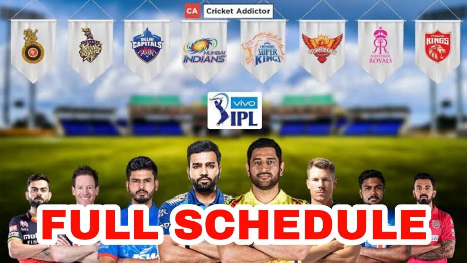 IPL 2021 Latest Update: Full Schedule Announced