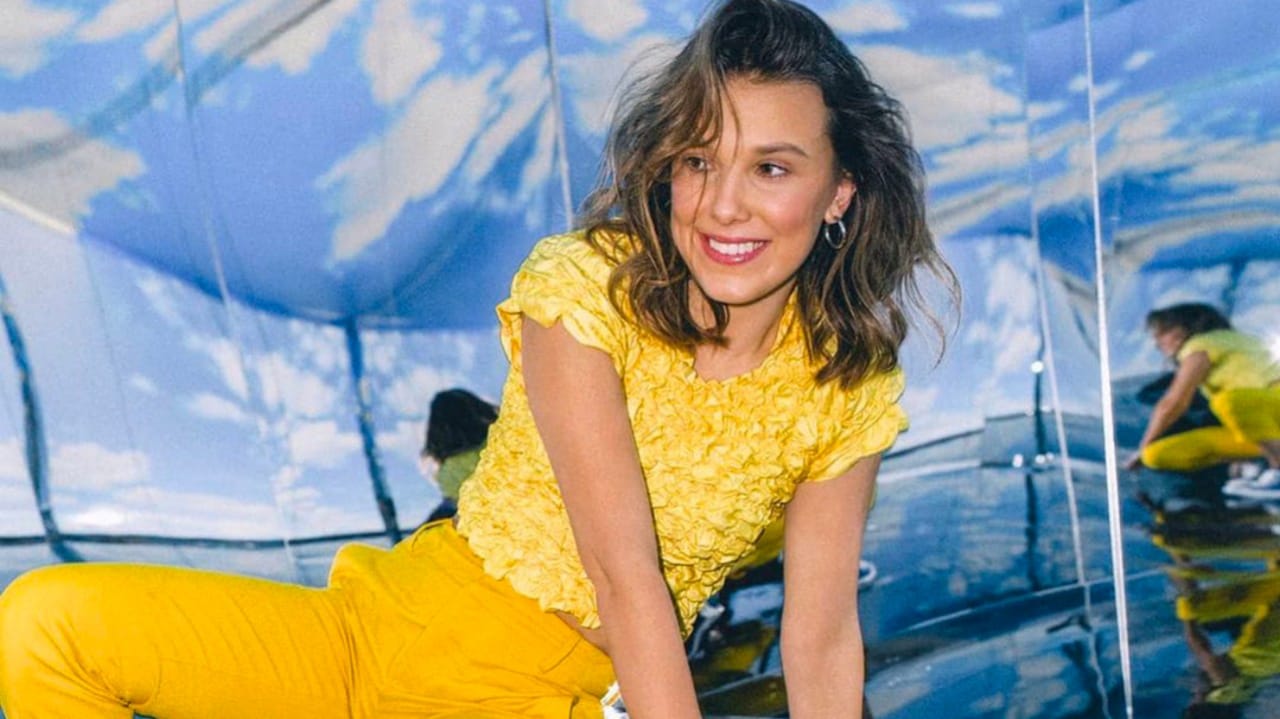 Millie Bobby Brown Looks Pretty Cute In Yellow Top With Yellow Pants IWMBuzz