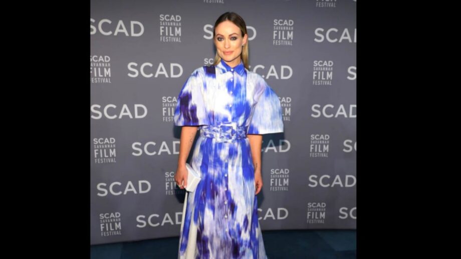 Olivia Wilde Attractive Looks In Tie Dye Print Dress, See Pictures 793134