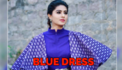 Sneha Prasanna Look Stunning In Blue Dress With Oversized Sleeves 341185