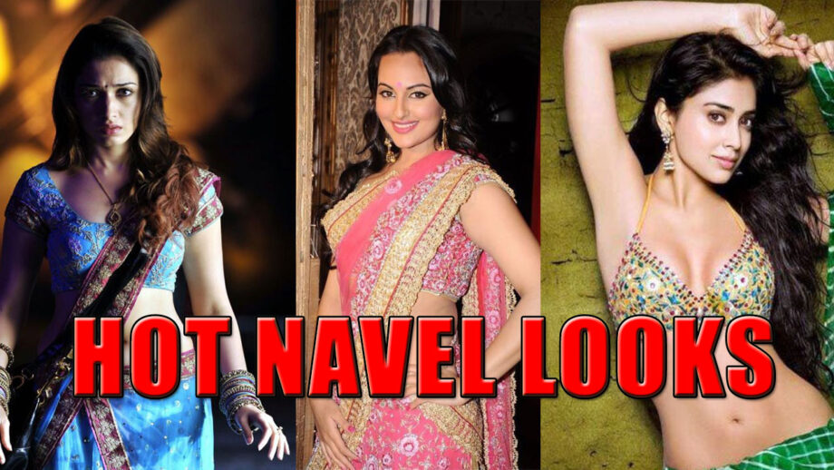 Tamannaah Bhatia, Sonakshi Sinha, Shriya Saran: Top 3 Hot Navel Looks In  Sarees | IWMBuzz